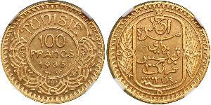 100 Franc Tunisia Gold 