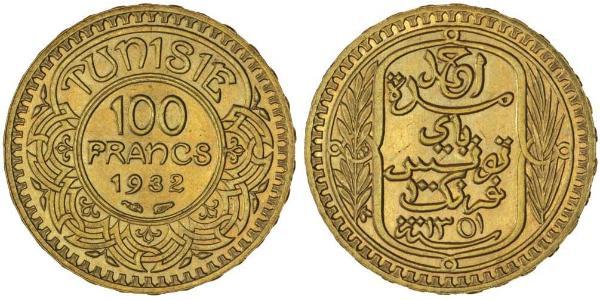 100 Franc Tunisia Gold 