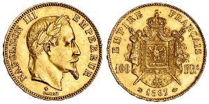 100 Franc Zweites Kaiserreich (1852-1870) Gold Napoleon III (1808-1873)