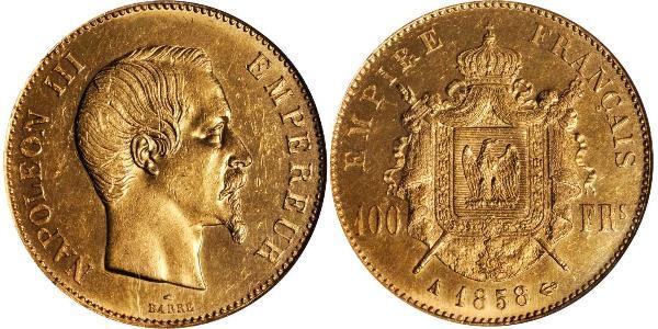 100 Franc Zweites Kaiserreich (1852-1870) Gold Napoleon III (1808-1873)