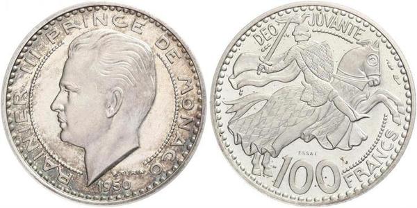 100 Franc Monaco Kupfer/Nickel Rainier III. (Monaco)