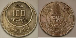 100 Franc Tunesien Kupfer/Nickel 