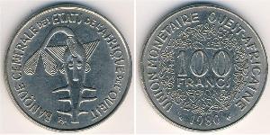 100 Franc African Union Nichel 