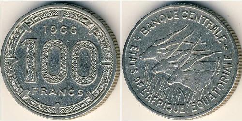 100 Franc Central African Republic Nickel 