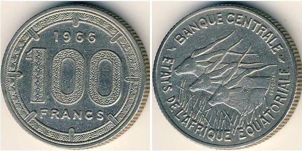 100 Franc Central African Republic Nickel 