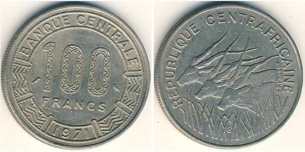 100 Franc Central African Republic Nickel 