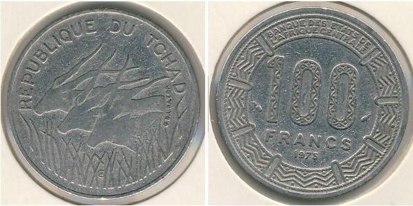 100 Franc Chad Nickel 