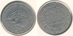 100 Franc Gabon Nickel 