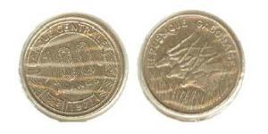 100 Franc Gabun Nickel 