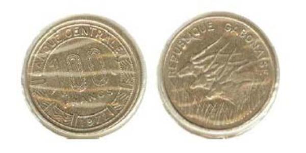 100 Franc Gabun Nickel 