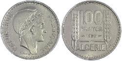 100 Franc Argelia Níquel/Cobre 