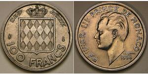 100 Franc Mónaco Níquel/Cobre 