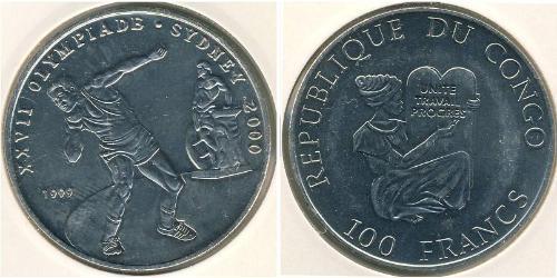 100 Franc República Democrática del Congo Níquel/Cobre 