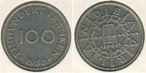 100 Franc  Níquel/Cobre 