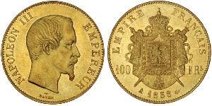 100 Franc Second Empire (1852-1870) Or Napoleon III (1808-1873)