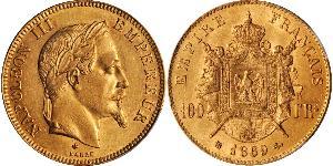 100 Franc Second Empire (1852-1870) Or Napoleon III (1808-1873)