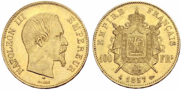 100 Franc Second Empire (1852-1870) Or Napoleon III (1808-1873)