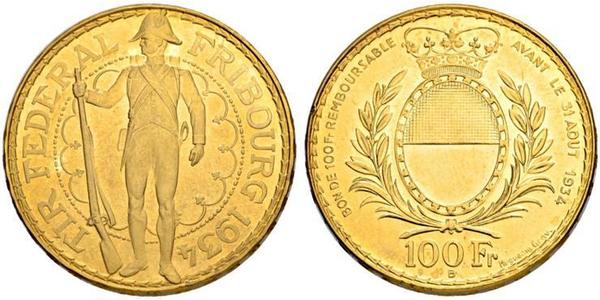 100 Franc Suisse Or 