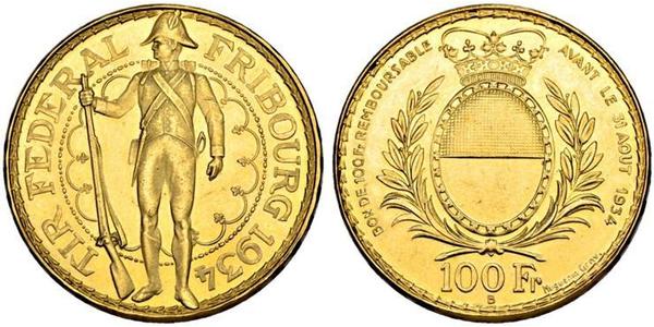 100 Franc Suisse Or 