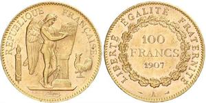 100 Franc Troisième République (1870-1940)  Or 