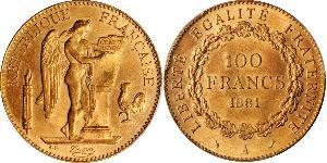 100 Franc Troisième République (1870-1940)  Or 