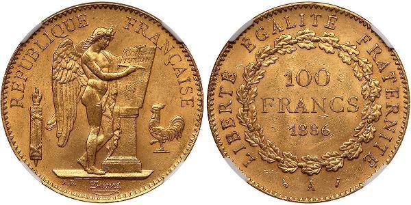 100 Franc Troisième République (1870-1940)  Or 