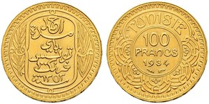 100 Franc Tunisie Or 