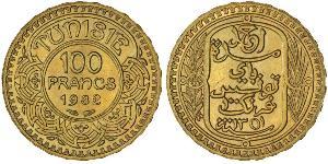 100 Franc Tunisie Or 