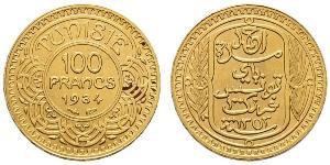 100 Franc Tunisie Or 