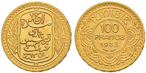 100 Franc Tunisie Or 