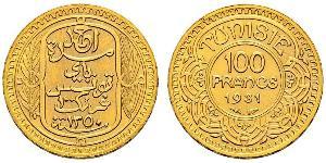 100 Franc Tunisie Or 