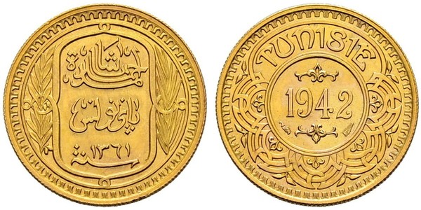 100 Franc Tunisie Or 