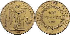 100 Franc French First Republic  (1792-1804) Oro 