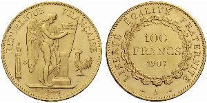 100 Franc French First Republic  (1792-1804) Oro 