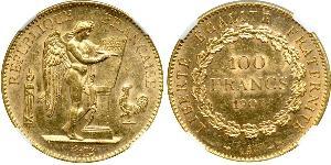 100 Franc French First Republic  (1792-1804) Oro 