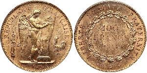 100 Franc French First Republic  (1792-1804) Oro 