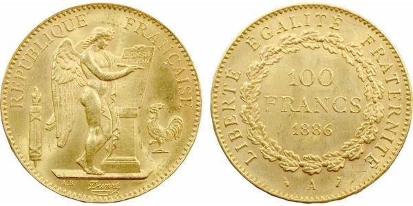 100 Franc French First Republic  (1792-1804) Oro 