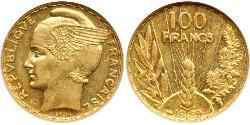100 Franc Terza Repubblica francese (1870-1940)  Oro 