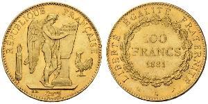 100 Franc Primera República Francesa  (1792-1804) Oro 