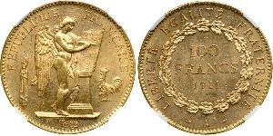 100 Franc Primera República Francesa  (1792-1804) Oro 