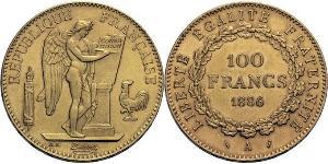 100 Franc Primera República Francesa  (1792-1804) Oro 