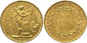 100 Franc Primera República Francesa  (1792-1804) Oro 