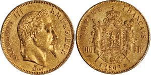 100 Franc Secondo Impero francese (1852-1870) Oro Napoleone III (1808-1873)