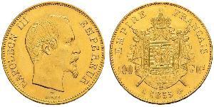 100 Franc Secondo Impero francese (1852-1870) Oro Napoleone III (1808-1873)