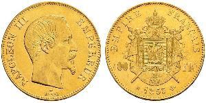 100 Franc Secondo Impero francese (1852-1870) Oro Napoleone III (1808-1873)