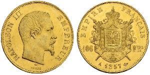 100 Franc Secondo Impero francese (1852-1870) Oro Napoleone III (1808-1873)