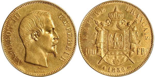 100 Franc Secondo Impero francese (1852-1870) Oro Napoleone III (1808-1873)