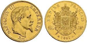 100 Franc Segundo Imperio francés (1852-1870) Oro Napoleon III (1808-1873)