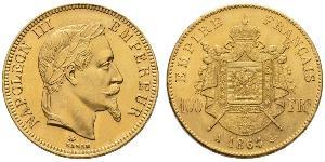 100 Franc Segundo Imperio francés (1852-1870) Oro Napoleon III (1808-1873)