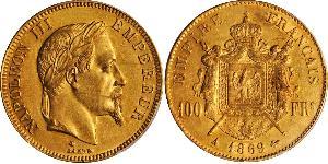 100 Franc Segundo Imperio francés (1852-1870) Oro Napoleon III (1808-1873)